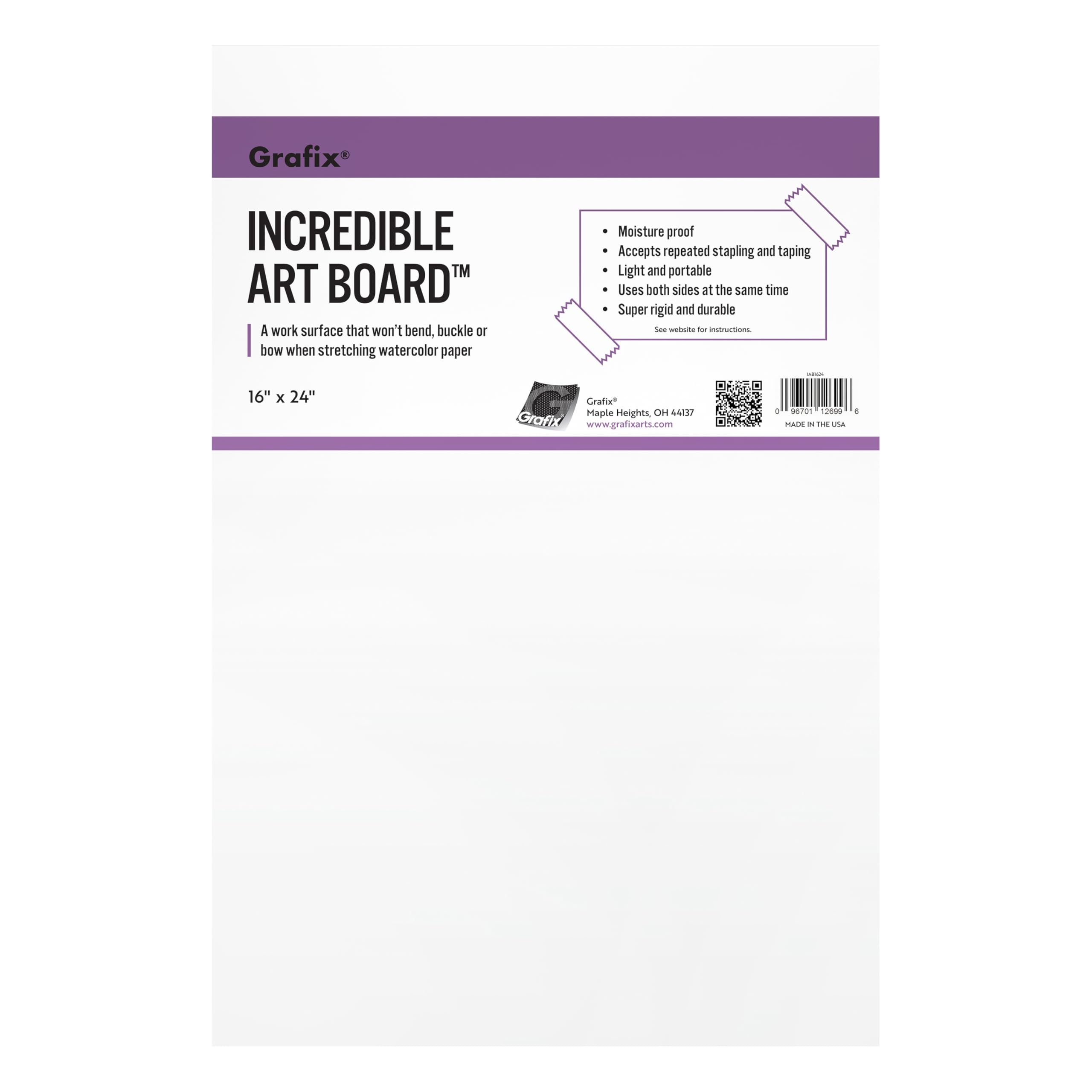 Graphix Incredible Light-Weight Moisture Proof Art Board, 16 x 24 Inches