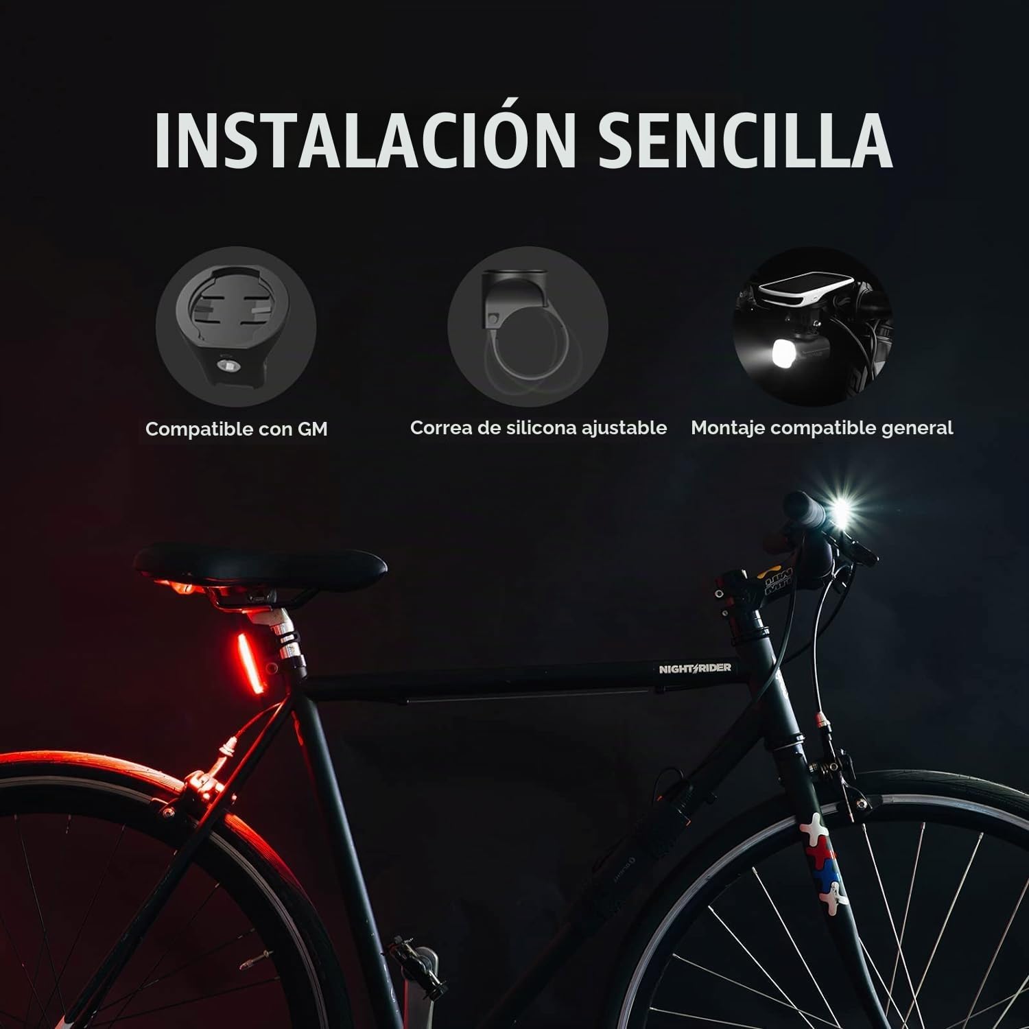 OLIGHT RN400+SEEMEE30C Luces Bicicleta Delantera y Trasera LED Recargable | Juego de Linterna Delantero y Luce Trasera para Bicicleta, 400 Lúmenes, 5 Modos para Iluminación, para Camping y Ciclismo