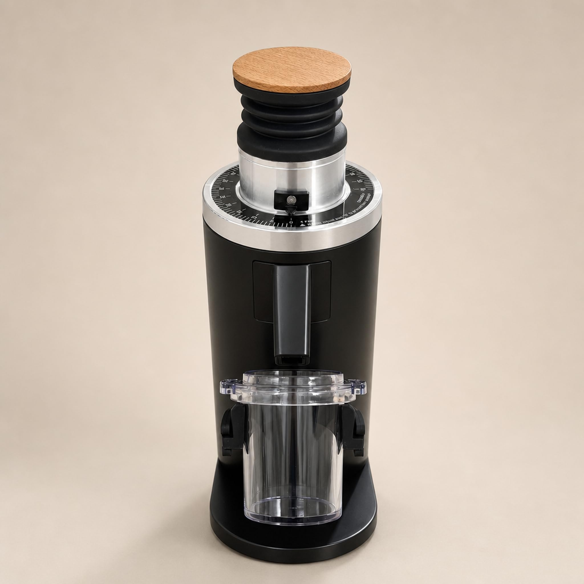 ROASTLY DF54 Kaffeemühle Gen 3 III V3/V4, Elektrische Einzeldosis-Kaffeemühle, Nahezu Retentionsfrei (Schwarz)