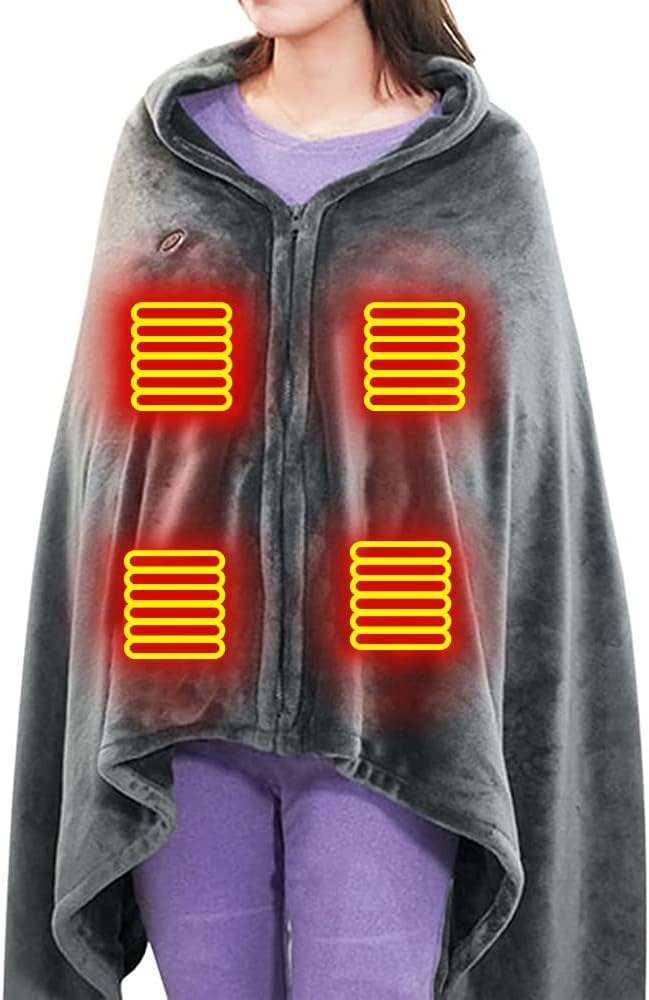 COKEEY USB Electric Heated Warm Shawl, Electric Blanket Heated Warm