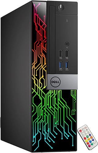 Miniatura 7 de Dell Computadora OptiPlex 5060 SFF RGB, Intel Core i5-8500, RX 550 4GB GDDR5, 32GB RAM, 512GB NVMe, 1TB HDD, monitor HDMI de 22 pulgadas, altavoces
