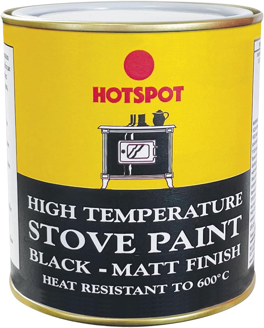 RUSTINS HRMB250 Quick Dry BlackPaint, Heat Resistant Black Paint 250ml