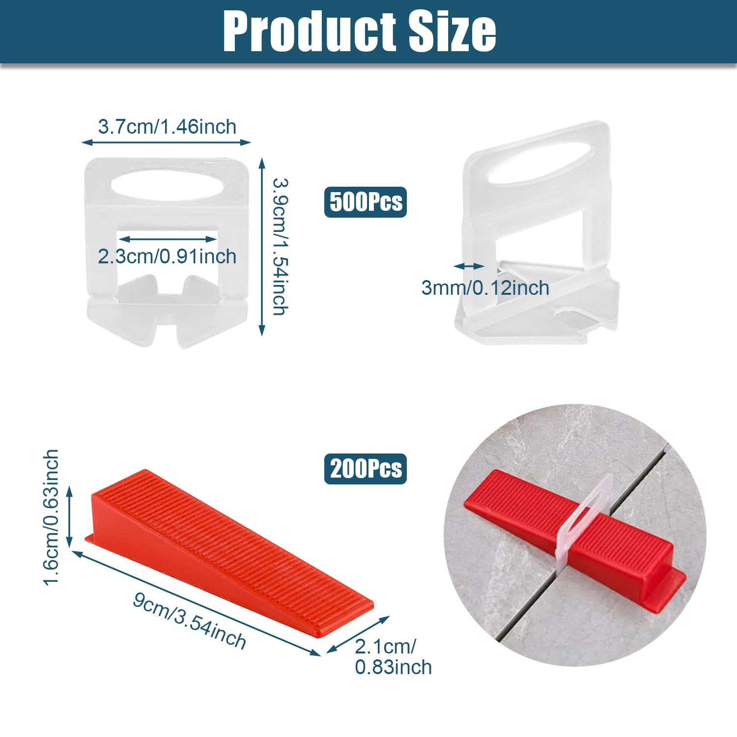 700 Pièces Croisillon Autonivelant 3mm Croisillon Carrelage Autonivelant Croisillon Autonivelant Cale Carrelage Kit de Nivellement pour Carrelage Pour Carrelage Sol Carreaux de mur