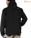 Ellobird Veste de travail pour hommes Fleece Lined Durable Construction Workwear Outdoor Work Utility Hoodie Outerwear