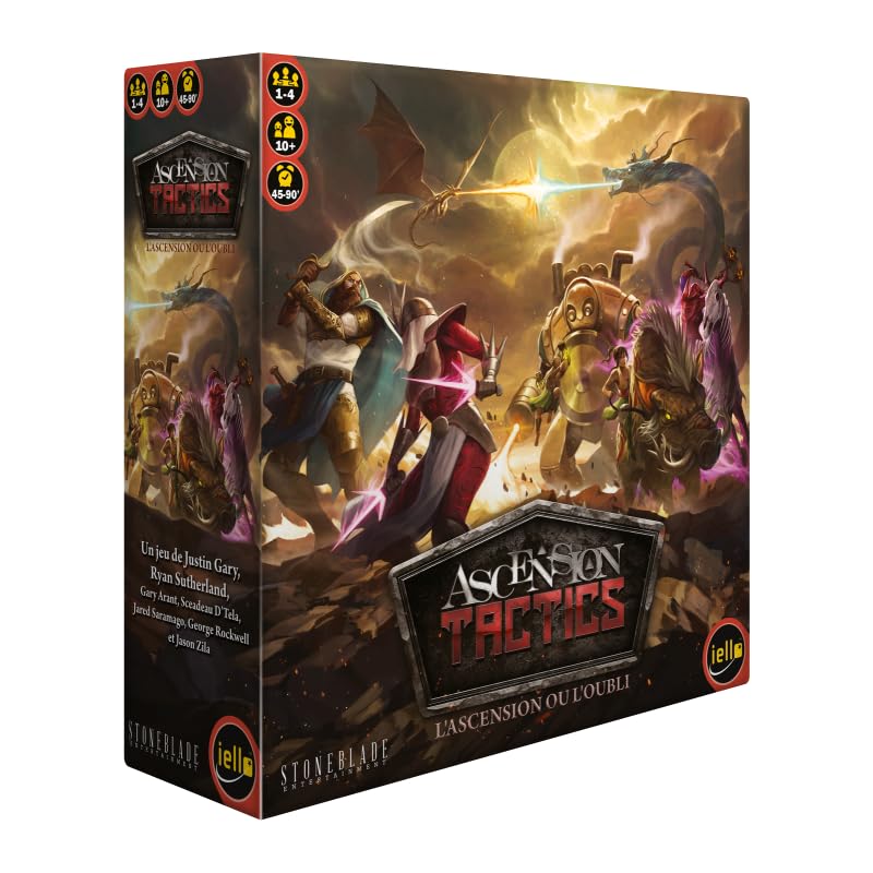 IELLO Ascension Tactics - Juego de Deckbuilding y Estrategia | Bandeja Táctica, Escenarios Variados | 1-4 Jugadores | Desde 10 Años | Partes 45-90 Min | Stoneblade