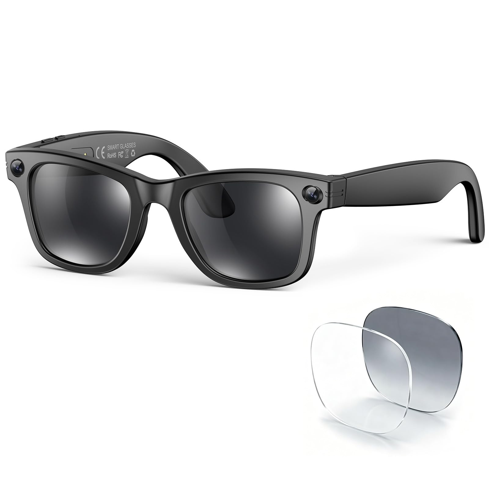 Photo 1 of BooaBei AI Smart Glasses with 2K HD Camera and Real-Time Translation