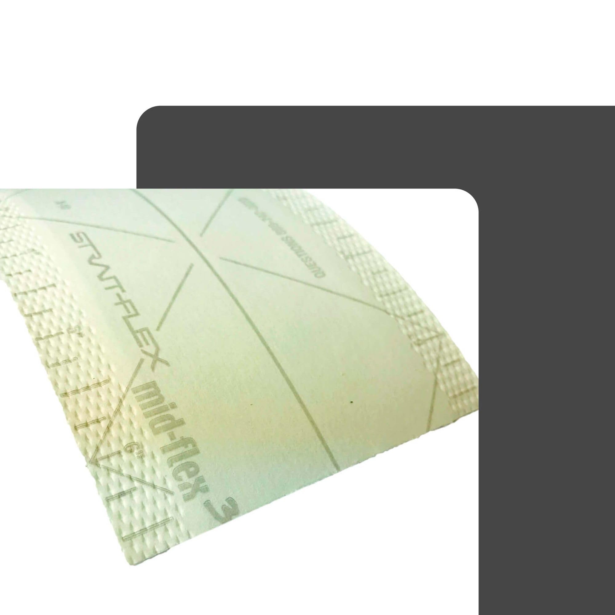 Perfil del borde Mid Flex 300 ángulo flexible blanco 10 rollos á 30,5m protección de bordes altos, para bordes interiores y exteriores en construcción en seco. | Perfil angular flexible para tabiques, cantos interiores y exteriores, laminado en papel con