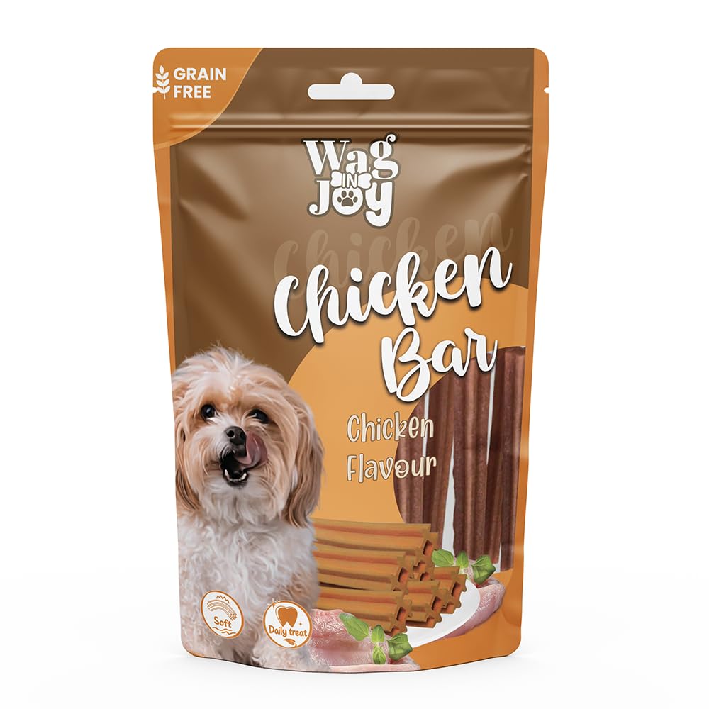 Sponsored Ad - Chicken Bar Treats for Dogs | Non Veg | Grain Free, Soft Daily Treats for Healthy Teeth | 150 gm (Small)