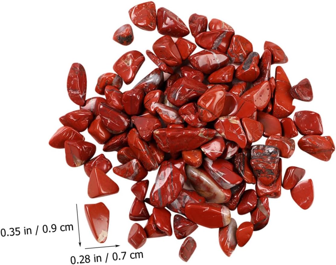 TOYANDONA Red Jasper Gravel Decorative Stone 7-9mm Bulk Aquarium Rocks Fish Tank Gravel for Terrarium and Aquatic Pet Landscaping