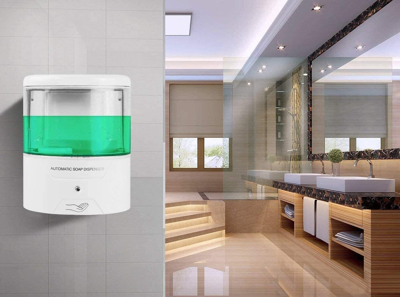 ININOSNP Alta qualità Disinfettante for Le Mani a induzione Automatica Dispenser di Sapone a Parete Senza Pressione Scatola di Gel Doccia for Uso Domestico