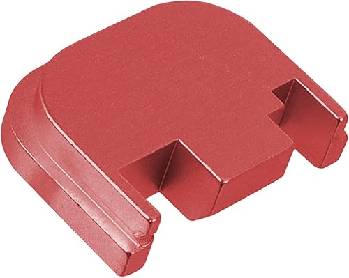 Miniatura 4 de NDZ Performance Placa de cubierta deslizante trasera Gen 1-4 para Glock, 0.357 pulgadas, 0.40, .357, .45 con grabado láser negro imágenes populares