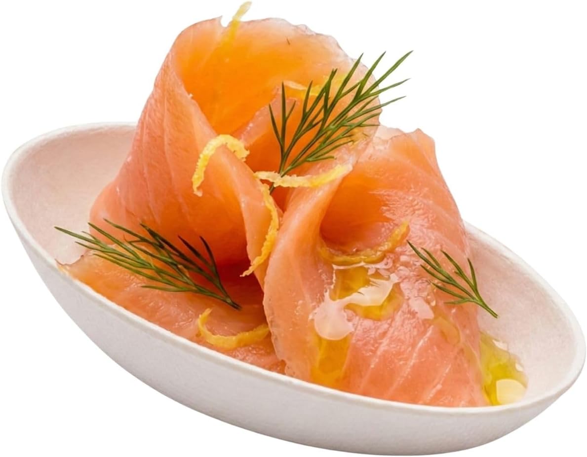 Restaurantware Pulp Tek 3.1 Inch Tasting Plates 100 Egg Shaped Disposable Appetizer Dishes - Easy To Hold Premium White Bagasse Mini Tasting Dishes Grease Resistant For Appetizers