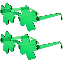 2 Pair Star Shaped Sunglasses Transparent Color Star Glasses Pentagram Glasses for Women Children Party Favor