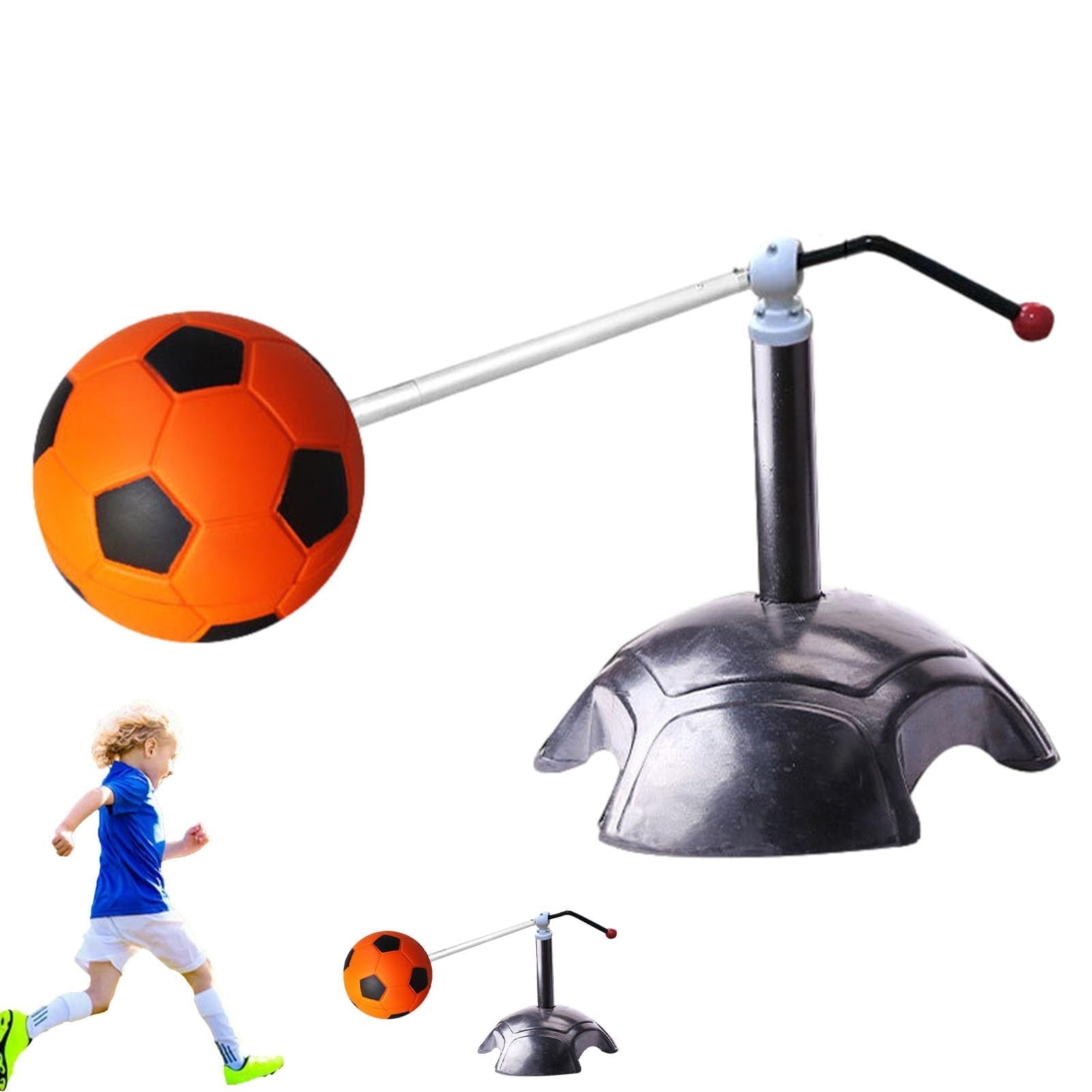 Trainer Touch Calcio, Ausilio Allenamento Football con Rotazione 360° | Meccanismo a Molla, Base in Gomma, Allenamento Calci Multi-Angolo per Passaggi, Controllo e Agilità
