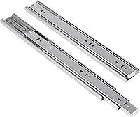 Vista 1 de Knobonly - Corredera extensible de soporte lateral completo para abrir 3 cajones plegables, suave, cierre automático