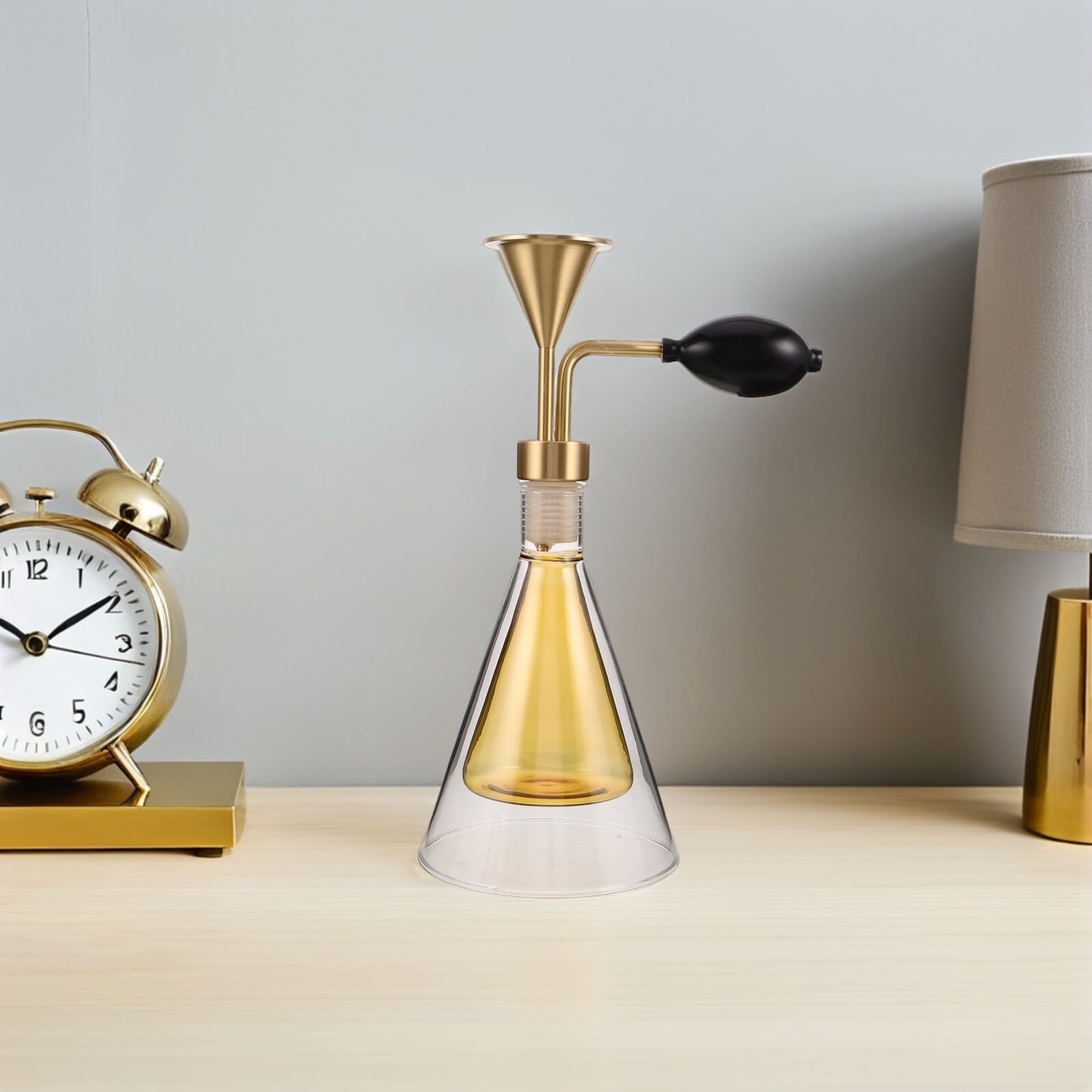Szklany Dyfuzor Zapachowy z Podwójną Ścianką i Precyzyjną Pompką Do Próbkowania Olejków Eterycznych Idealny Do Aromaterapii Domu Spa i Wystawach Zapachowych