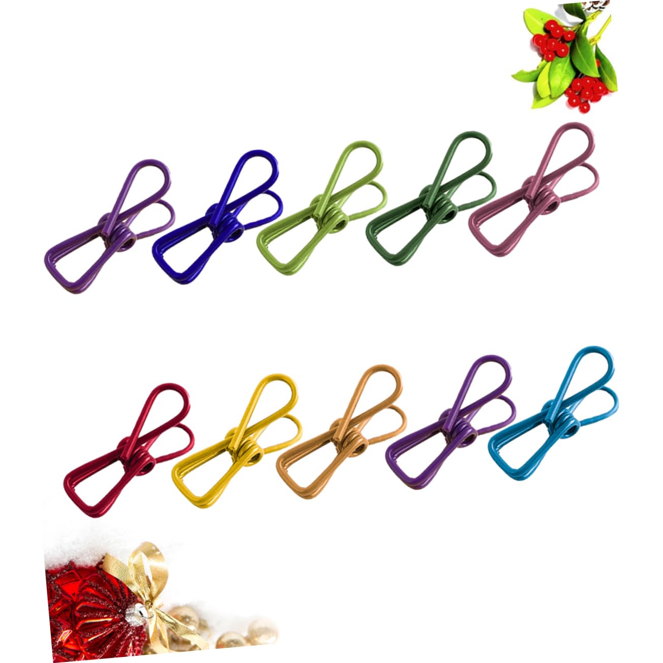 Cabilock 50stücke Edelstahl Wäscheklammern Mit Schnur in Bunte Klammern Mit Haken rutschfest Und Winddicht Für Wäsche Socken Und Kleidung