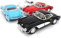 Vista 1 de KiNSMART - 1957 Chevy Corvette Escala 1:34 5" Die Cast Metal Modelo Classic Car Toy