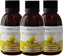 Oleo Para Cabelo Nutridos e Hidratados Umectação 3 em 1 Oleo de Ricino Oleo de Alecrim Oleo de Coco 180 ml