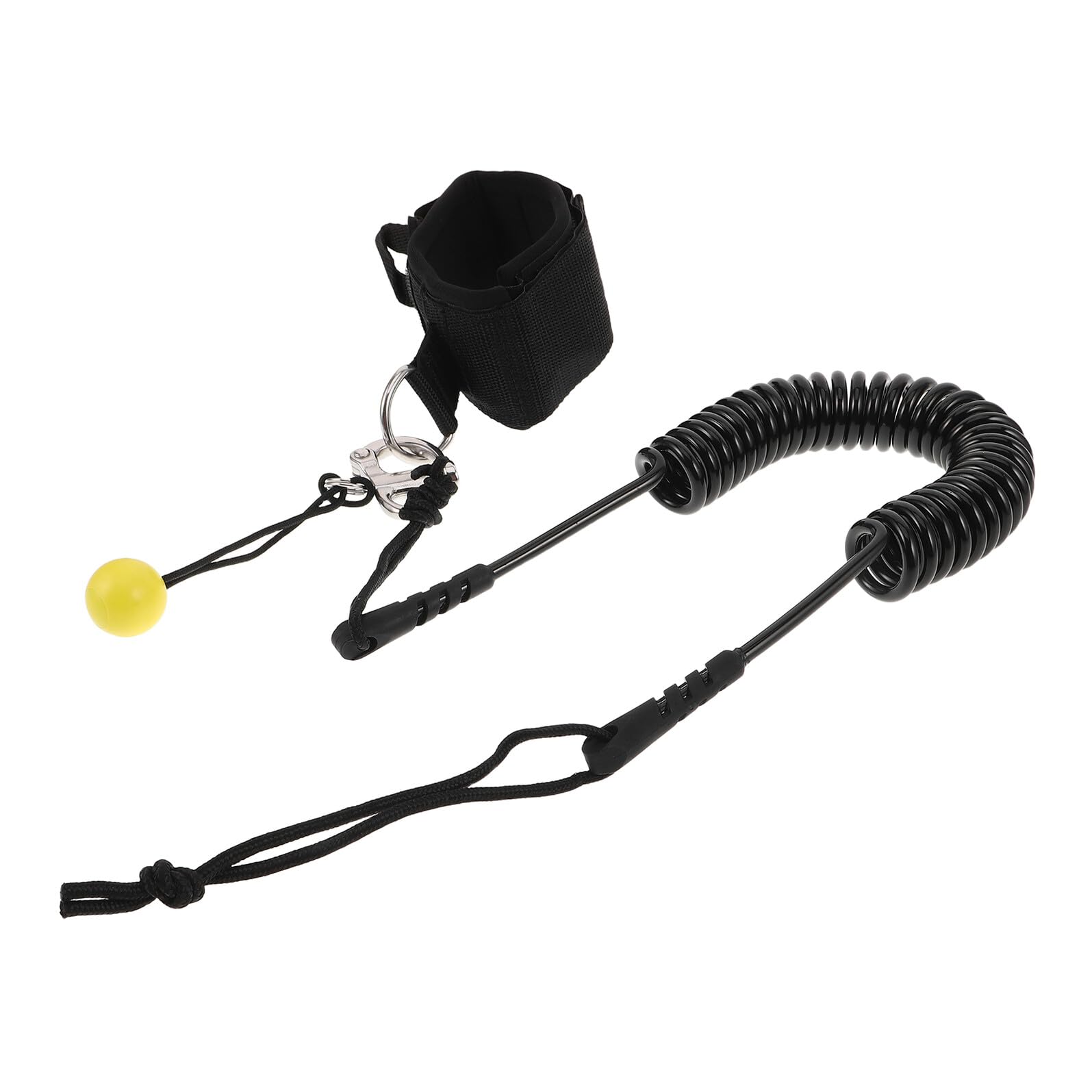 Correa de Surf de Liberación Rápida para Sup y Paddleboard Cuerda Espiral Elástica de 27 M Ajuste Seguro Correa de Tobillo Reforzada para Deportes Acuáticos y Longboards
