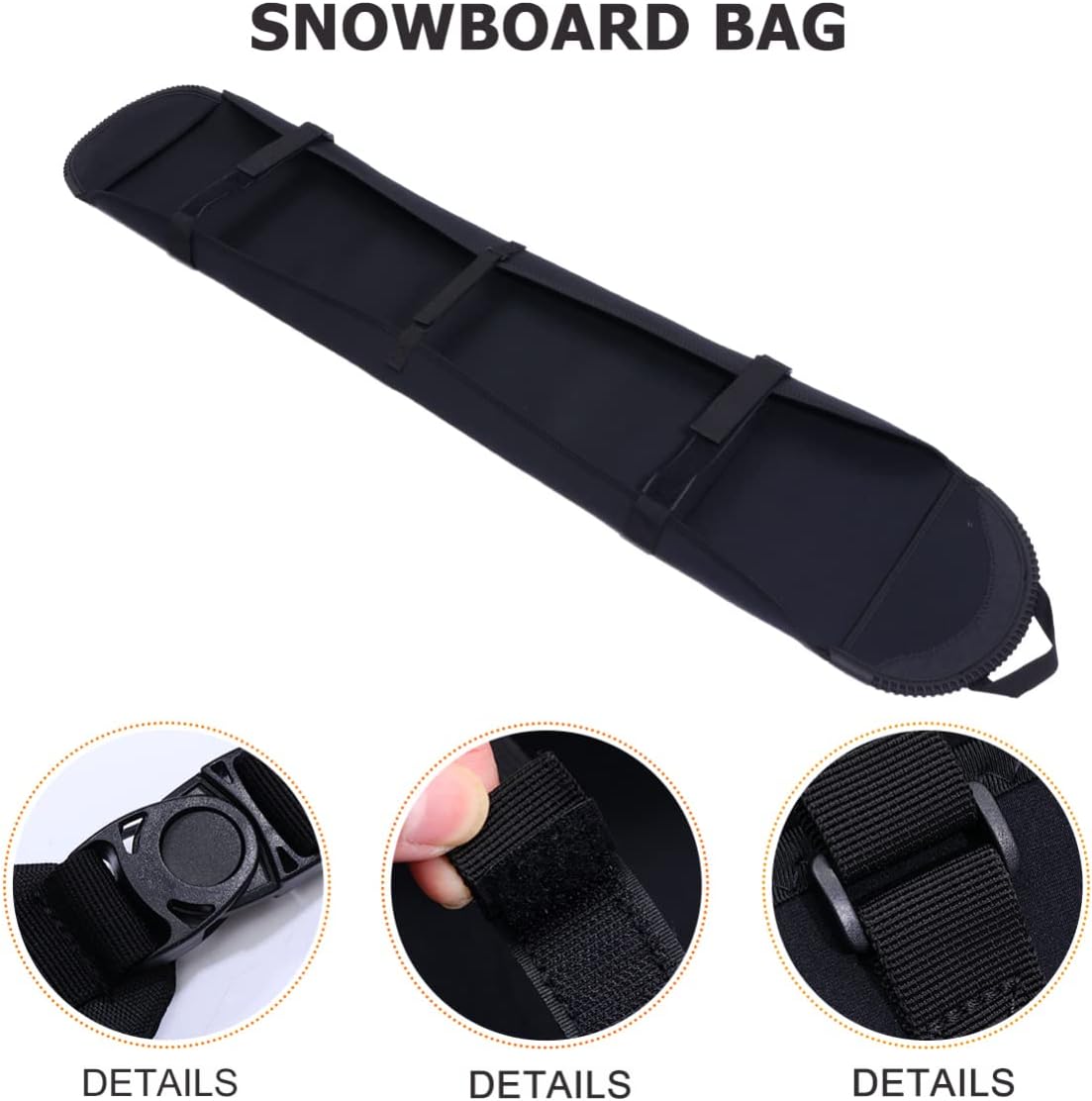Snowboard Storage Bag for Travel Lightweight Ski Cover with Shoulder Strap Durable Protection for Snowboard Gear for Road Trips and Air Travel