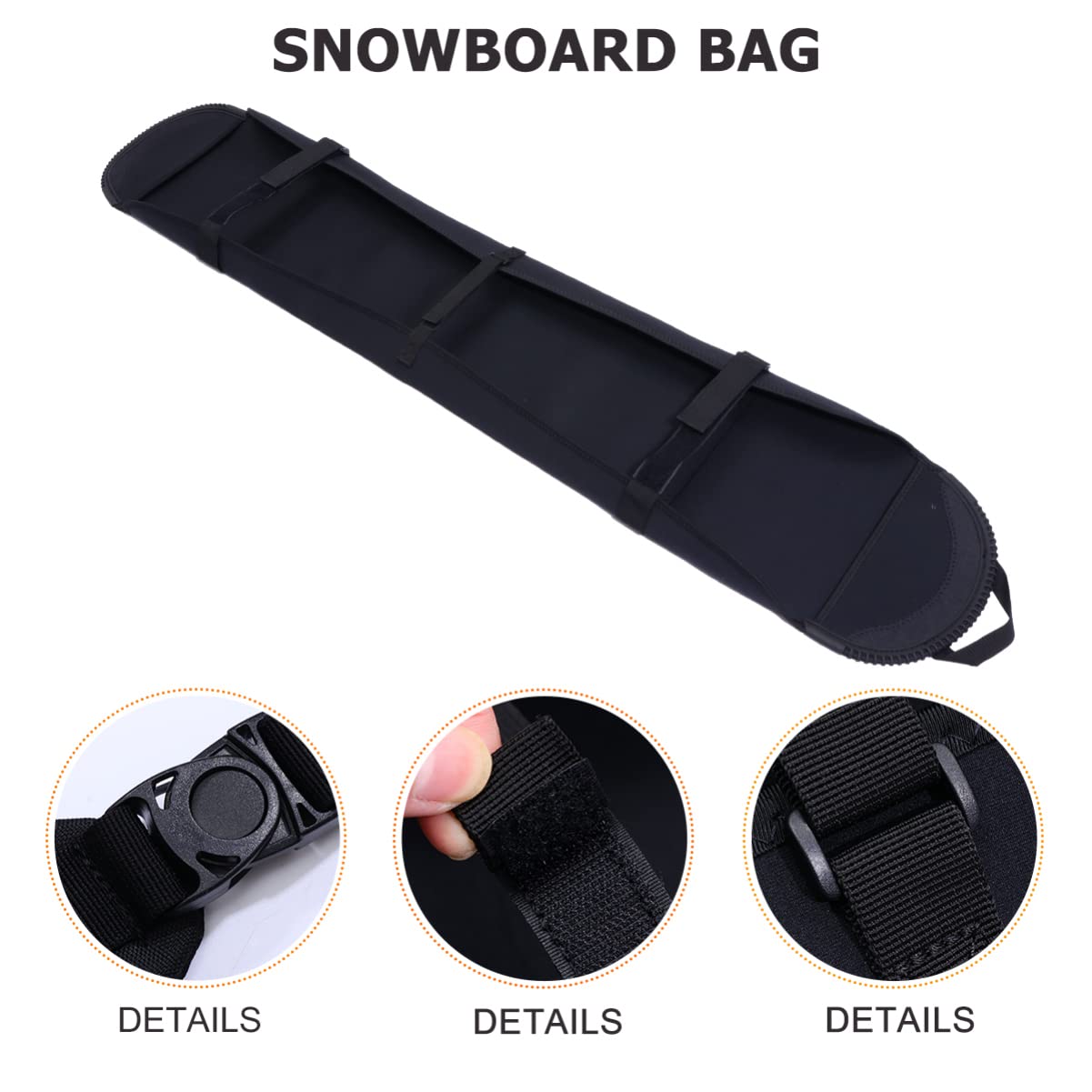 Funda Protectora para Snowboard Práctica y Ligera Bolsa De Almacenamiento Resistente para Guardar Esquís y Snowboard para Viajes