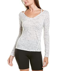 SHAPE activewear Womens South Street Long Sleeve V Neck TEE