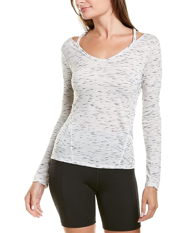 SHAPE activewear Womens South Street Long Sleeve V Neck TEE