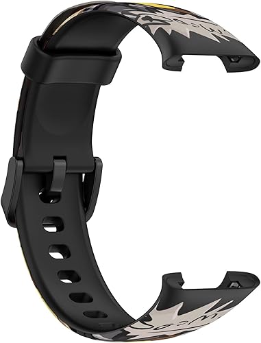 Miniatura 9 de Lijinlan Bandas de repuesto compatibles con Xiaomi Mi Band 7 Pro Strap mujeres hombres, impresión colorida linda piel floral suave flexible silicona