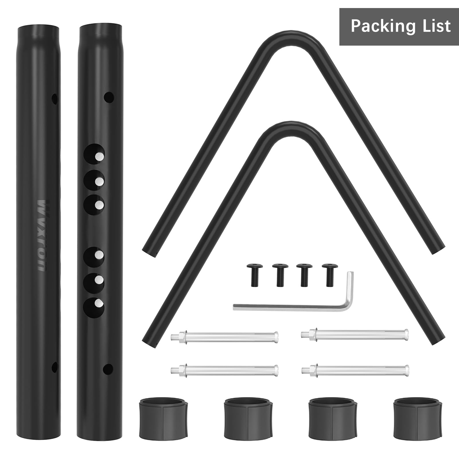 Support Vélo Sol, Wyxorn Diy Porte Vélo Ratelier Vélo En Acier avec Réglage De La Distance/Épissure Multibrin Sol&Mural Compatibilité, pour Vélos Légers/Vélo De Route/Vtt(1P)