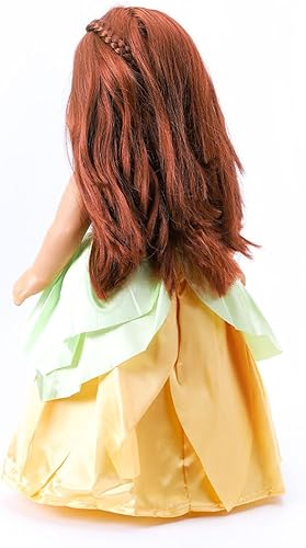 Miniatura 2 de Ropa de muñeca de 18 pulgadas para niña, disfraz de princesa Tiana, para muñecas de 18 pulgadas (Tiana)