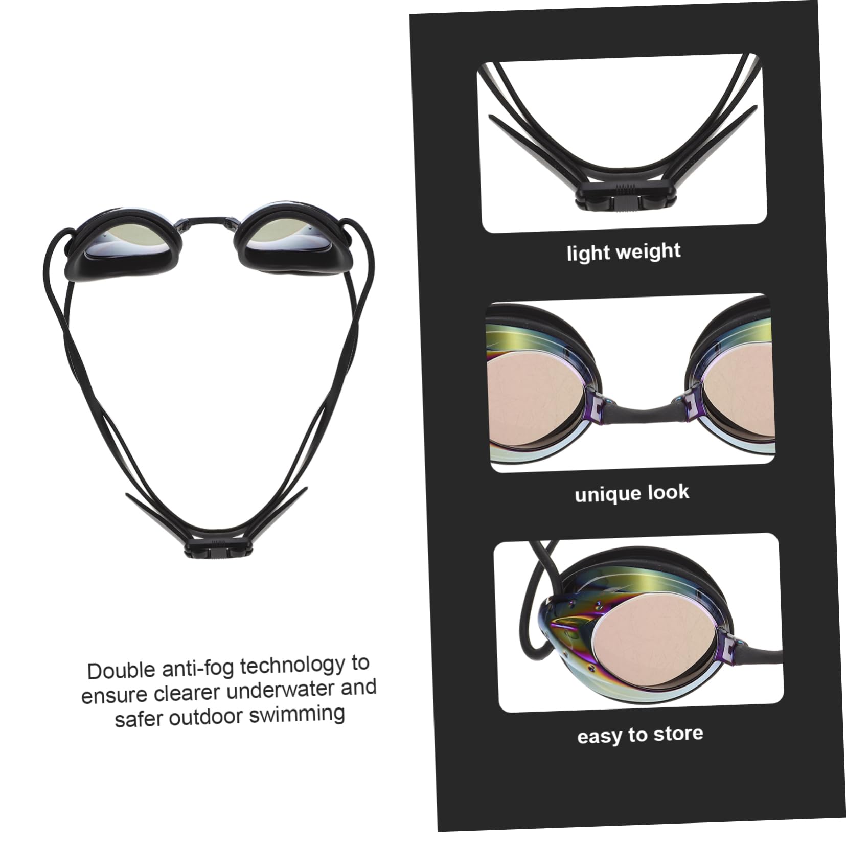 5 zestawów Okulary pływackie Wodoodporne gogle Okulary do pływania na świeżym powietrzu Ochraniacz oczu do pływania Okulary damskie Okulary dziecięce Dziecięce okulary do pływania dla mężczyzn Okulary