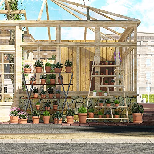 image for Fcacti 5.5 Inch Clay Pot for Plant with Saucer - 6 Pack Large Terra Co