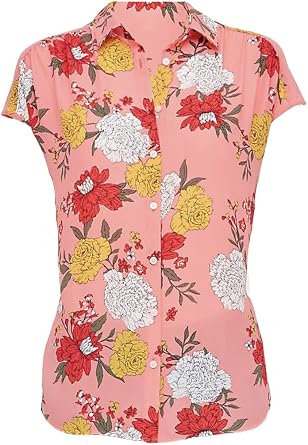 Loft Ann Taylor Outlet Womens Floral Dolman Cap Sleeve Blouse