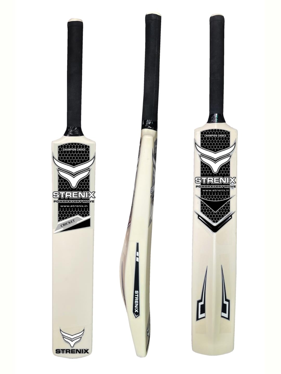 Champion’s Choice Cricket Bat | Hard Plastic, 34 Inch, 800–850 g | Ivory Luxe Edition with Free Tennis Ball-picture-23