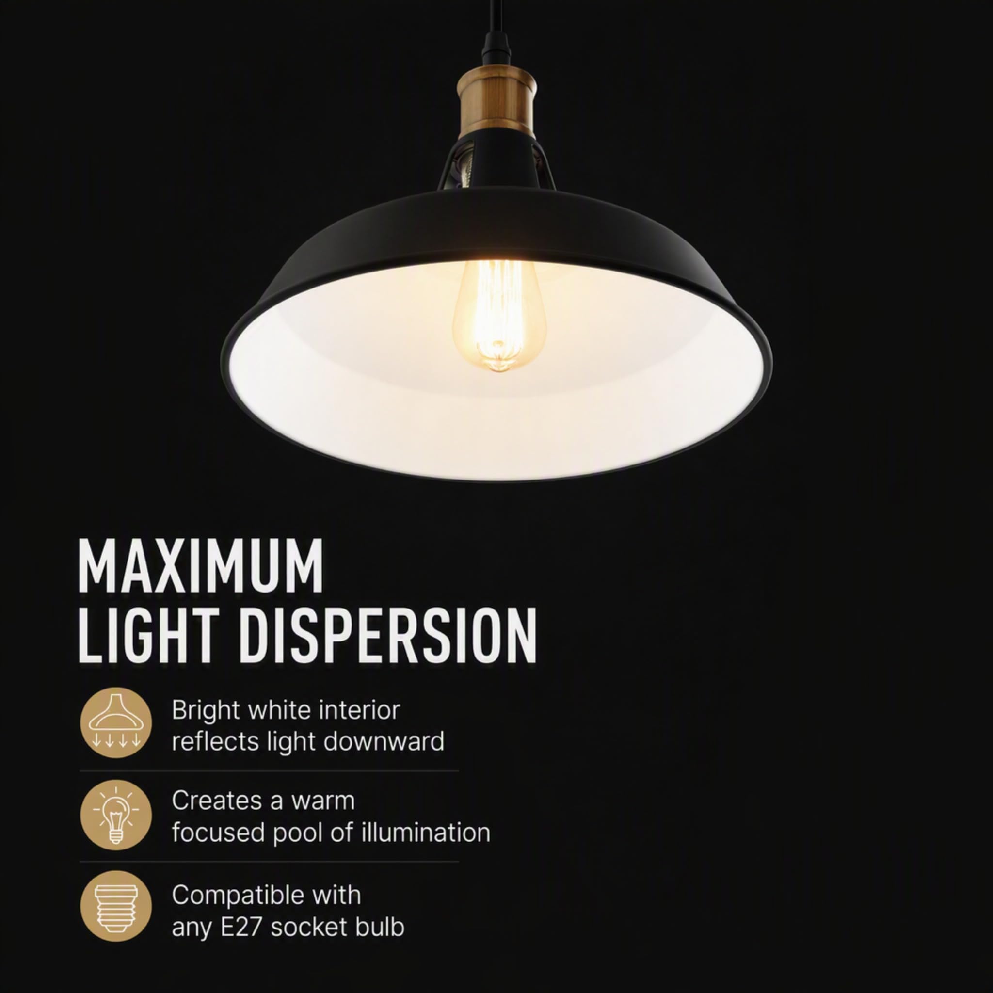 3 szt. vintage retro żyrandol przemysłowy lampa sufitowa E27 klosz metalowy lampa wisząca LED loft zawieszenie. (NOR)