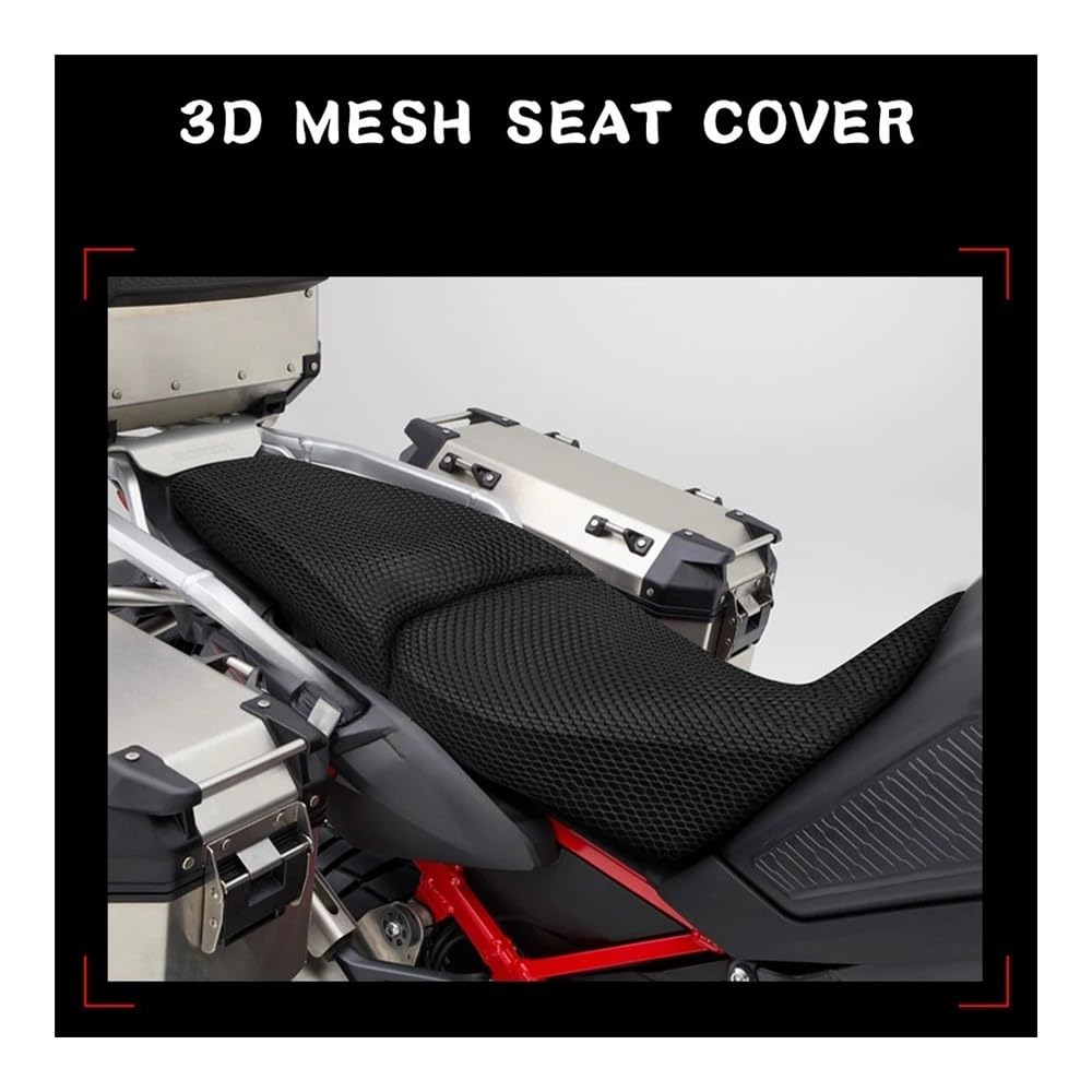 Cuscino Sella Moto Coprisedile In Rete 3D Per CRF1000L Per CRF1000 Per African Twin Per Sport D'avventura Fodera Per Cuscino In Tessuto Antiscivolo Per Moto