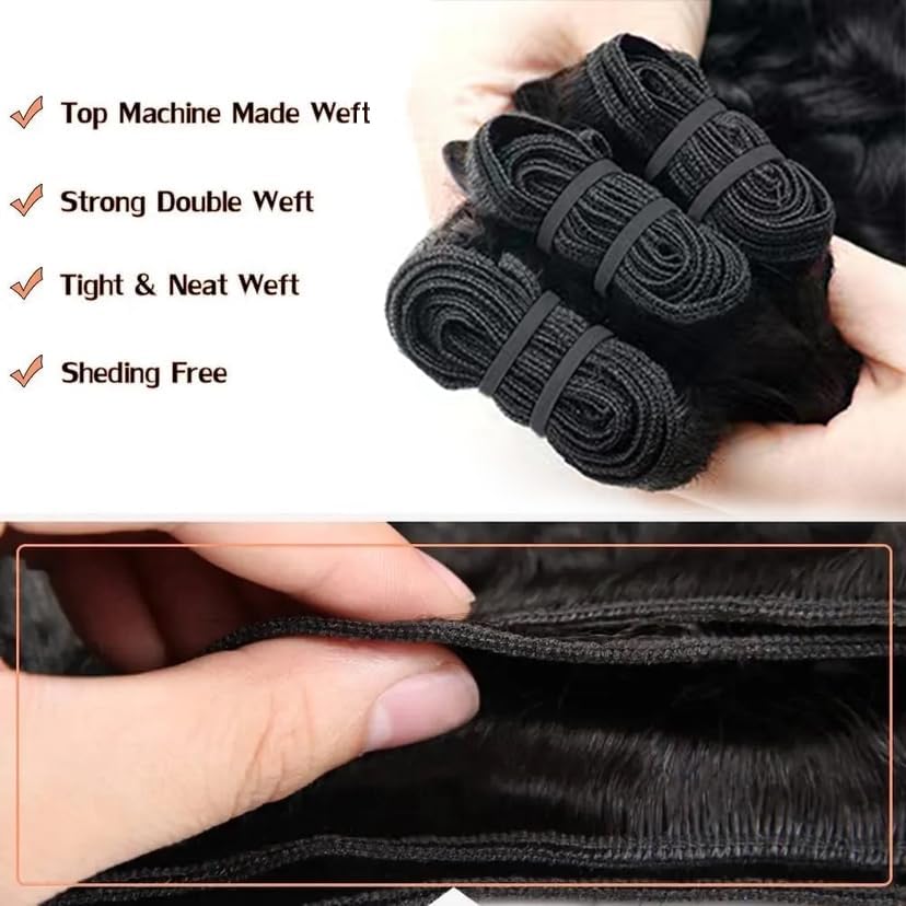 Human Hair Bundles Water Wave - 100% Unprocessed Natural Hair