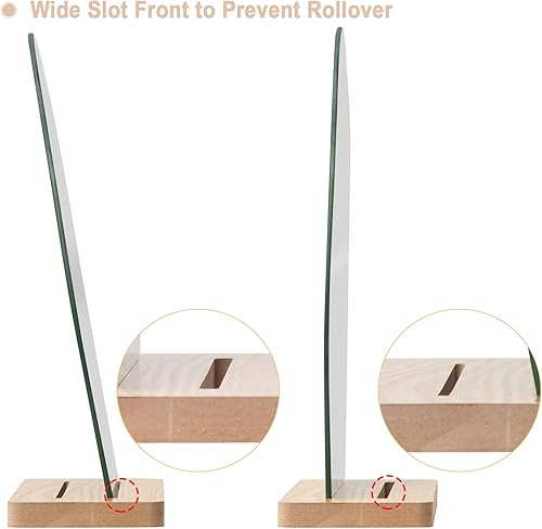 Miniatura 2 de Natsukage Espejo de maquillaje de vidrio para escritorio con ángulo de soporte, espejo de tocador con soporte de anillo, mesa estética, espejo de