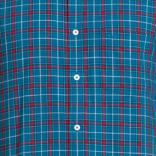 Image of Colorplus Red Checks Tailored Fit Casual Shirts for Men