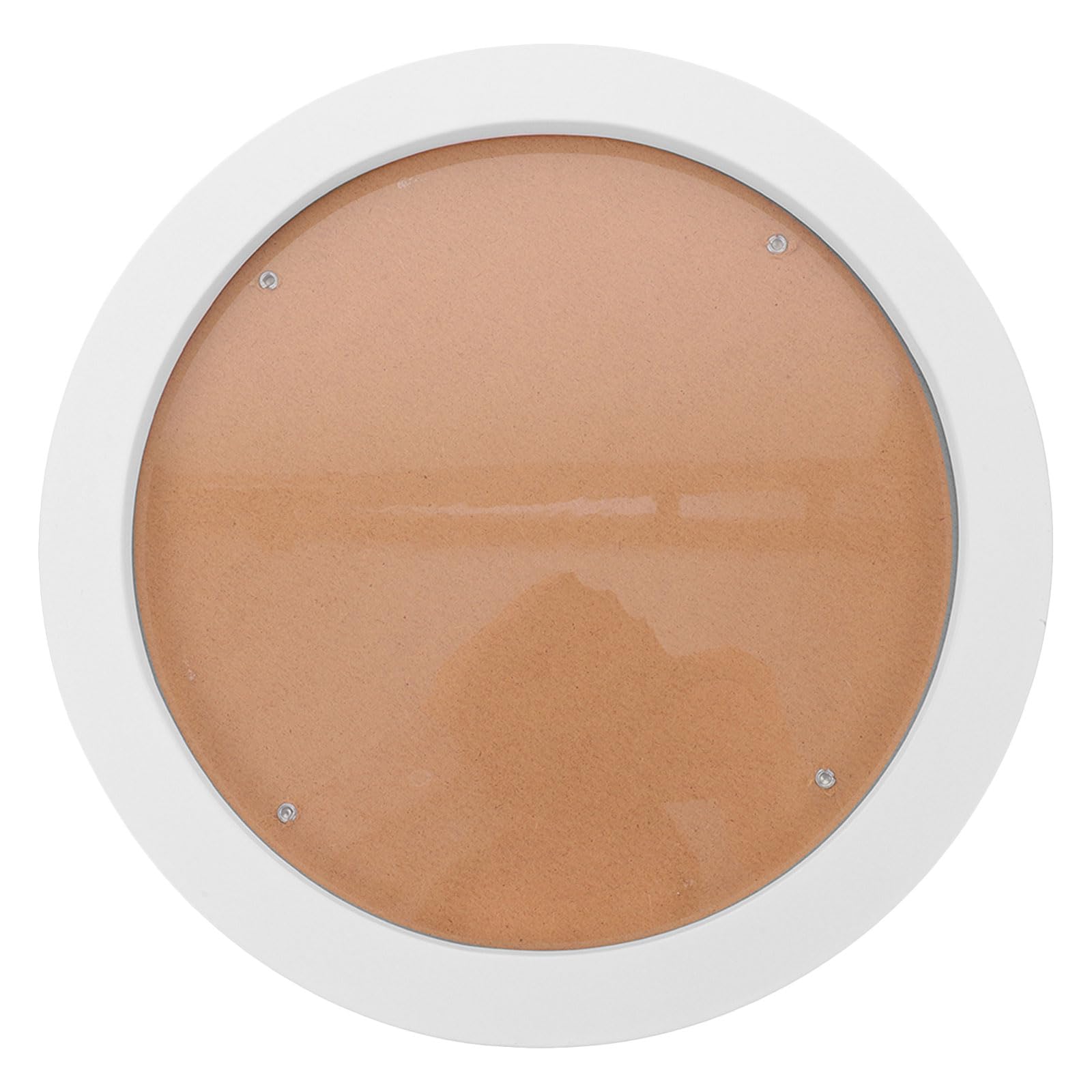 Cadre photo rond en bois blanc GALPADA suspendu pour decoration murale mariage