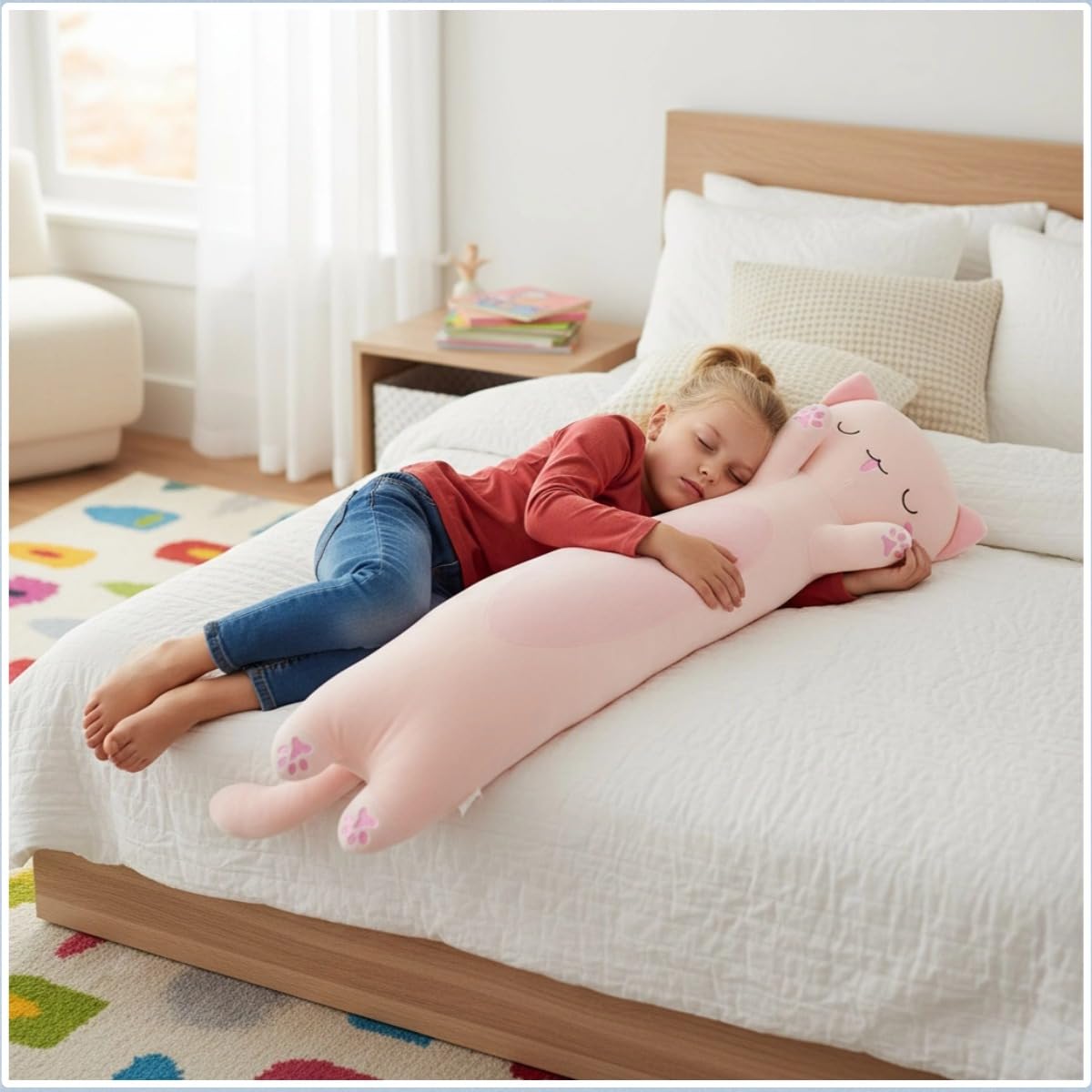 ZOMAXTOY Cat Plush, Soft Long Cat Plush Pillow - Image 2
