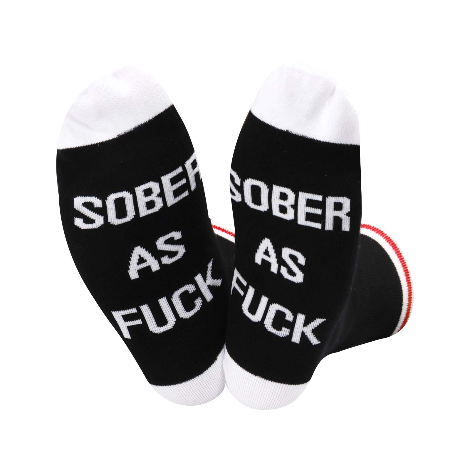 TSOTMO 2 Pairs Sobriety Anniversary Socks Sobriety Gift AA NA Recovery Socks Sober As Encouragement Gift