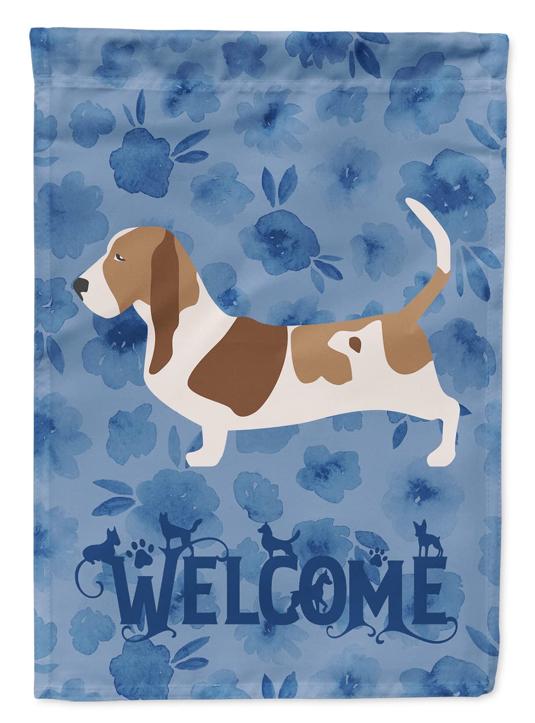 Drapeau Basset Hound pour personnaliser l'entrée et saluer vos visiteurs