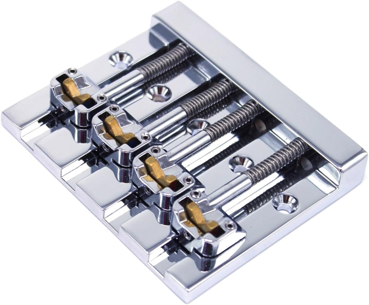 KickAss High-mass Bass Bridge for 5-bolt Fender, Chrome