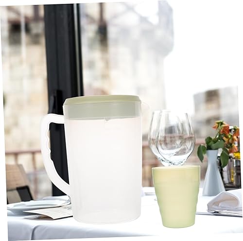 Miniatura 6 de BESTOYARD Jarra grande con tapa, jarra de 1 galón para servir bebidas, recipiente transparente con tapa, bebida molida espresso