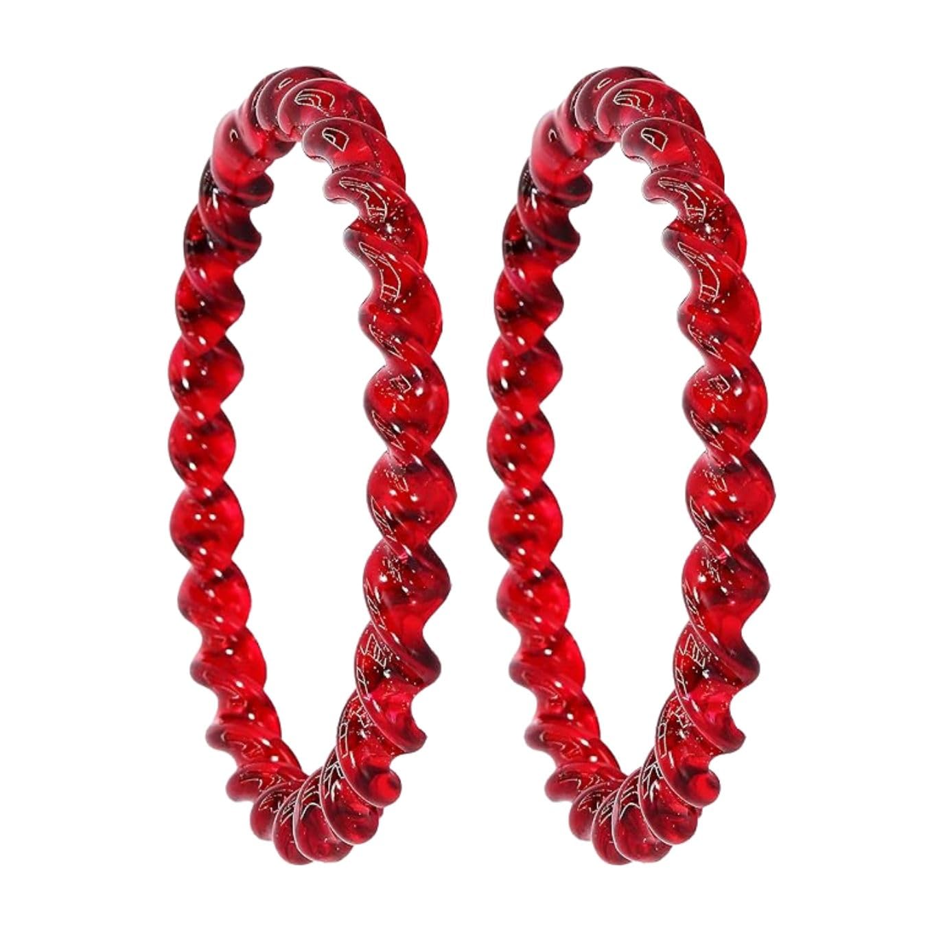 Women's Twisted Design Spiral Crystal Glass Kada Set For Women & Girls | Bangles For Women | Daily use, Party, Office, Ethnic | Crystal Glass Bangles | Fashion Jewellery- Set of 2-image-32