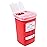 Alcedo Sharps Container for Home Use 1 Quart (1-Pack) | Biohazard Needle and Syringe Disposal | Small Portable Container for Travel and Professional Use