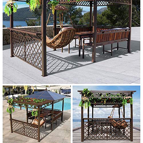 ACIYD Außenterrassen, Pavillon, Villa, Garten, Party, Überdachung, Pavillons for Patios mit Netting und Vorhängen Swing Chair, Outdoor Canopy Pavillon Villa Garten Pavillon Grape Rack – Bild 3
