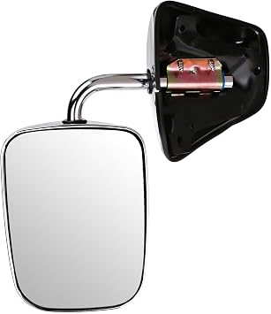 Fit System H3621GM Driver Side Replacement OE Style Manual Folding Mirror, Chrome
